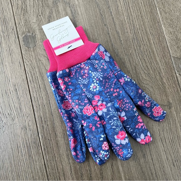 3 FOR $10 NWT Margot Elena M.E. Happy Homes Floral Gardening Gloves - Picture 1 of 3